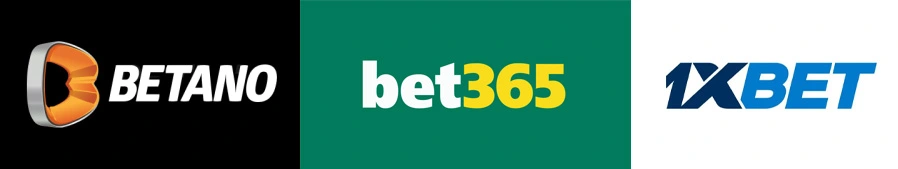 Betano, 1xBet, bet365 logo